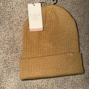 CALIA by Carrie Underwood Camel Knit Beanie